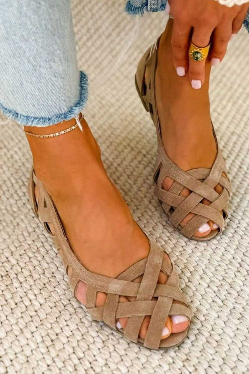 June | Woven Lattice Orthopedic Sandals