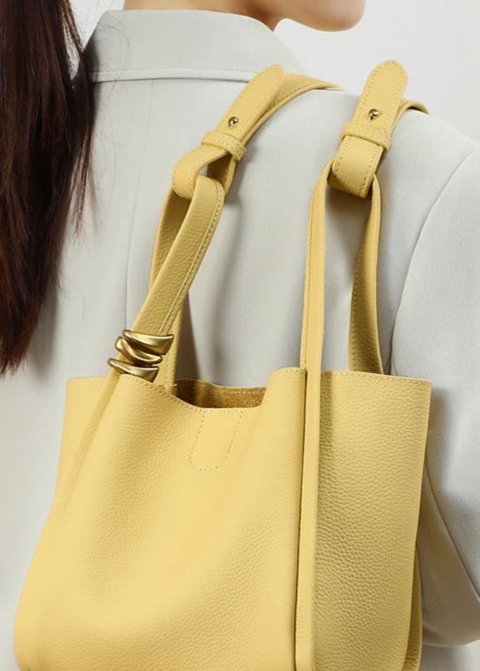 Vesalie | Structured Leather Bucket Tote