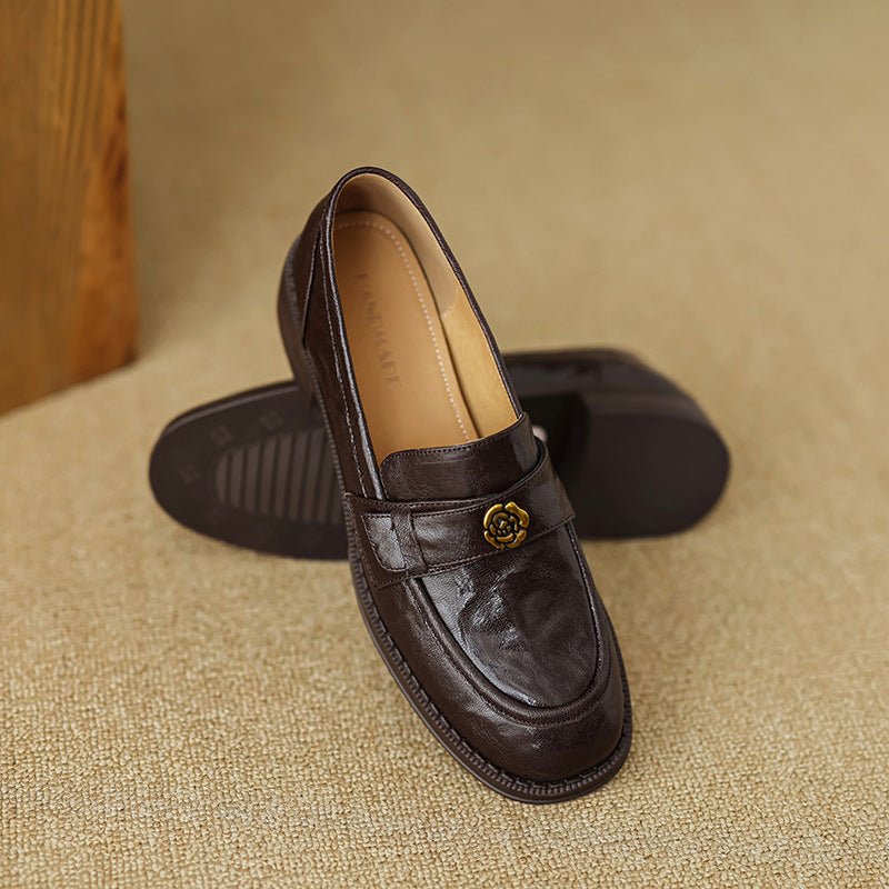 Morrelle | Gold Emblem Loafer
