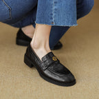 Morrelle | Gold Emblem Loafer