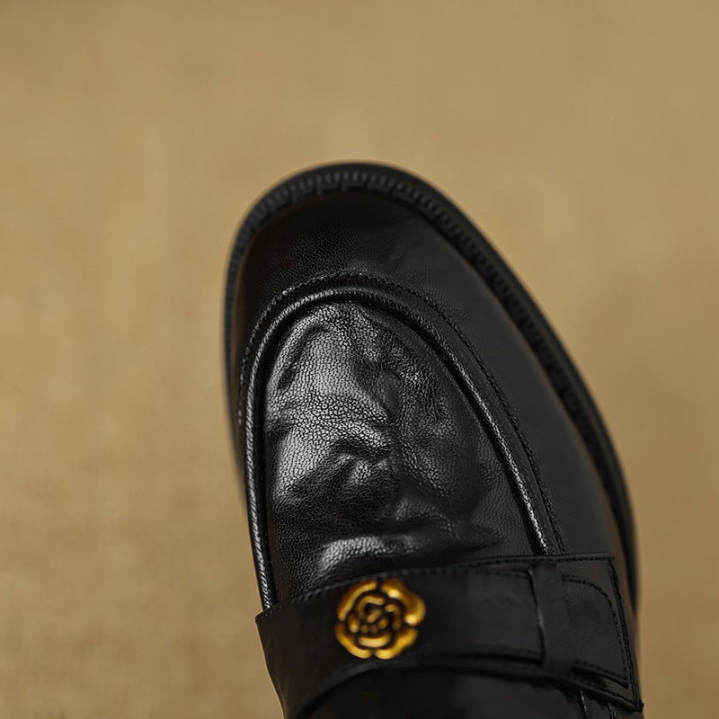 Morrelle | Gold Emblem Loafer