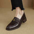 Morrelle | Gold Emblem Loafer