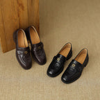 Morrelle | Gold Emblem Loafer