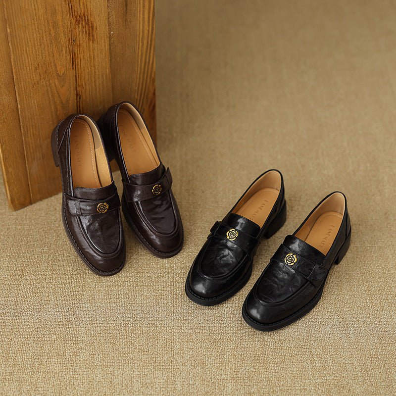 Morrelle | Gold Emblem Loafer