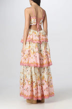 Rosalyn | Women's Lace Flutter Sleeve Maxi Dress