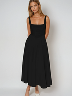 Rosalie | Square Neck Midi Dress