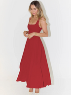 Rosalie | Square Neck Midi Dress