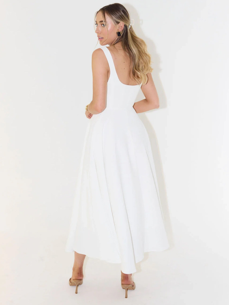 Rosalie | Square Neck Midi Dress