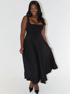 Rosalie | Square Neck Midi Dress