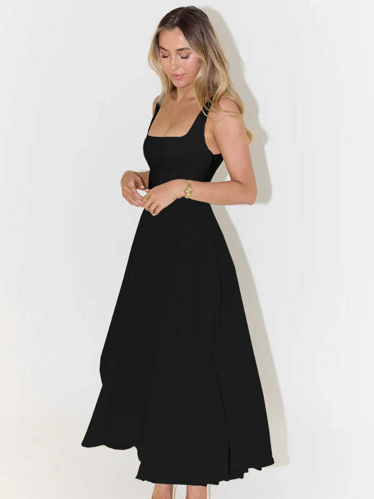 Rosalie | Square Neck Midi Dress