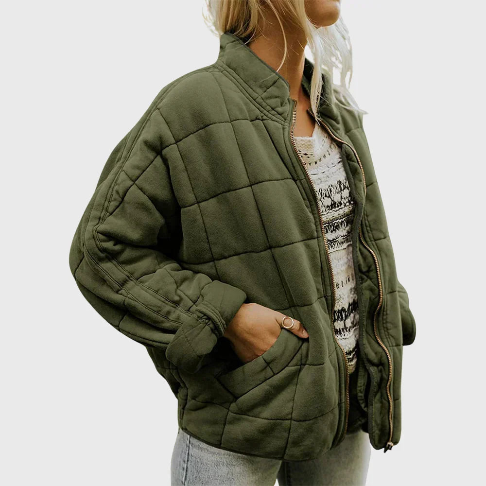 Estelle | Quilted Comfort Jacket with Round Neck