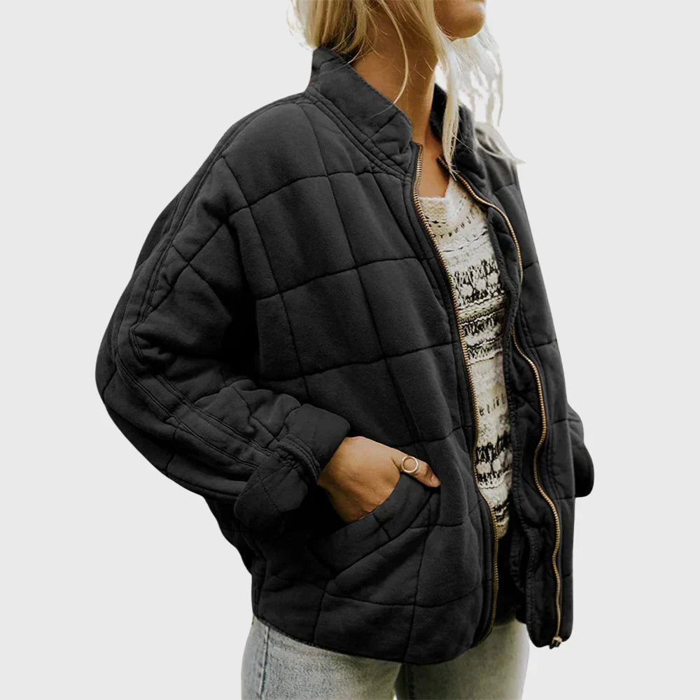 Estelle | Quilted Comfort Jacket with Round Neck