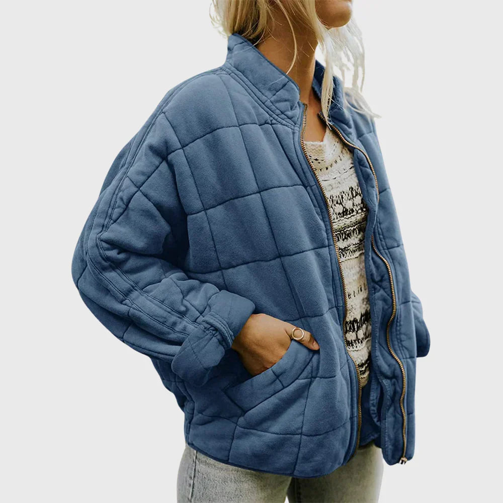 Estelle | Quilted Comfort Jacket with Round Neck
