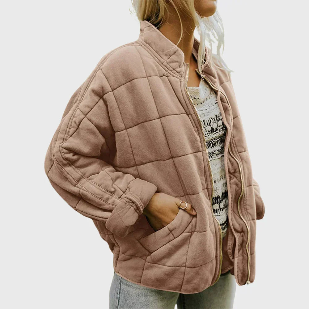 Estelle | Quilted Comfort Jacket with Round Neck
