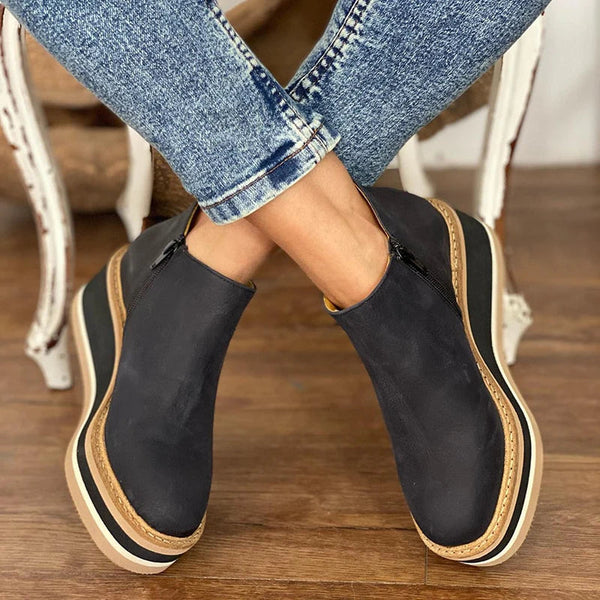 Nora | Waterproof Wedge Ankle Boots