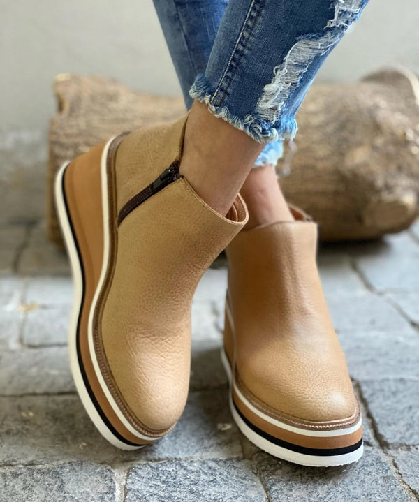 Nora | Waterproof Wedge Ankle Boots