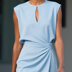 Louise | Graceful Draped Midi Dress