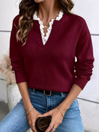 Louisa | Lace Detail Sweater