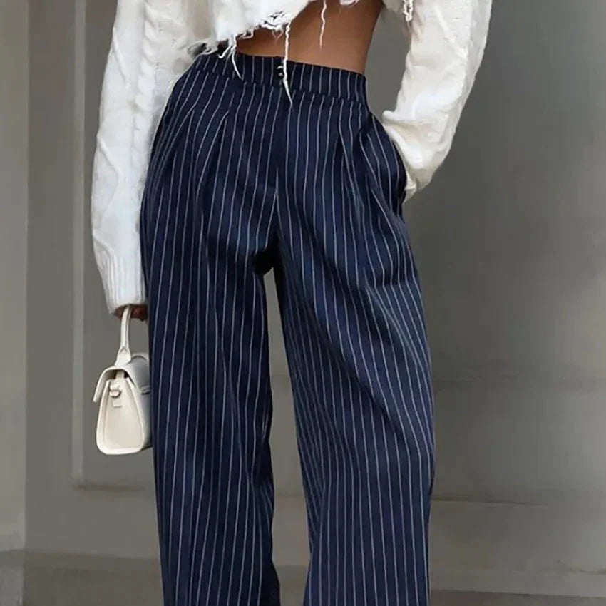 Alaia | Striped Fitted Trousers