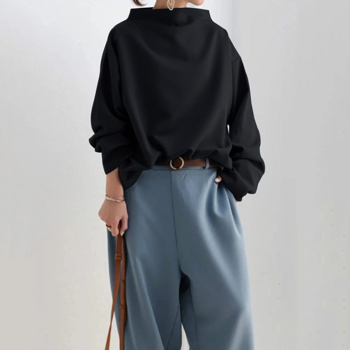 Everleigh | High-Neck Knit Top