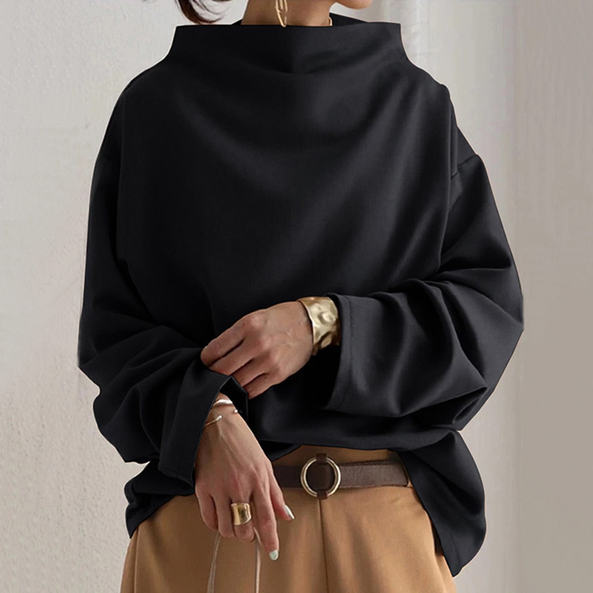 Everleigh | High-Neck Knit Top
