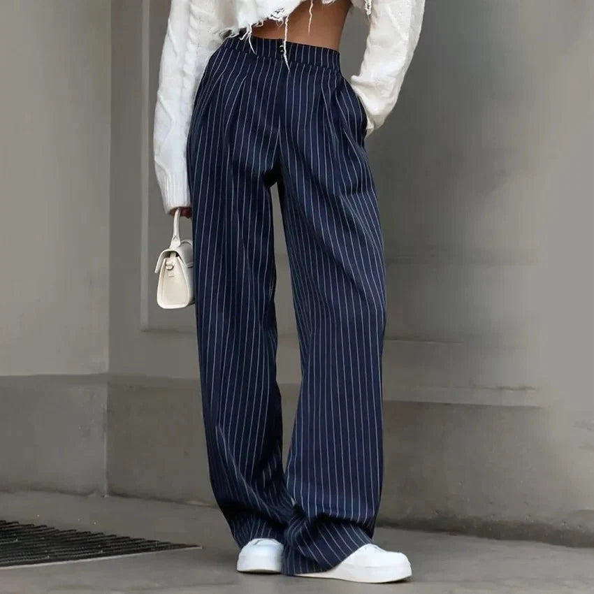 Alaia | Striped Fitted Trousers