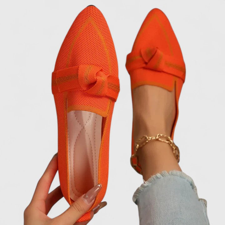 Brielle | Orthopedic Bow Detail Flat Loafers