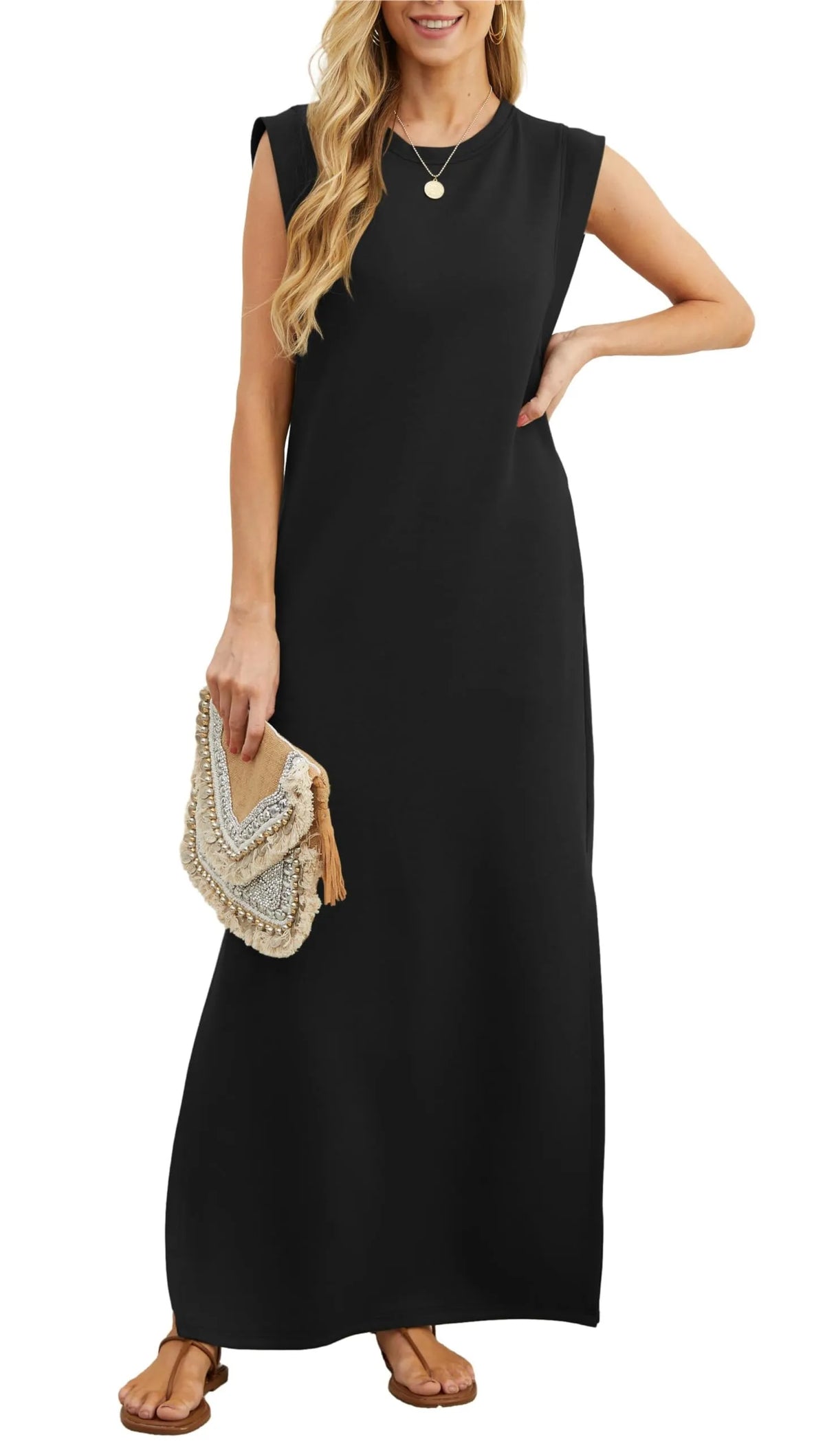 Whitney | Cozy Pocket Maxi Dress
