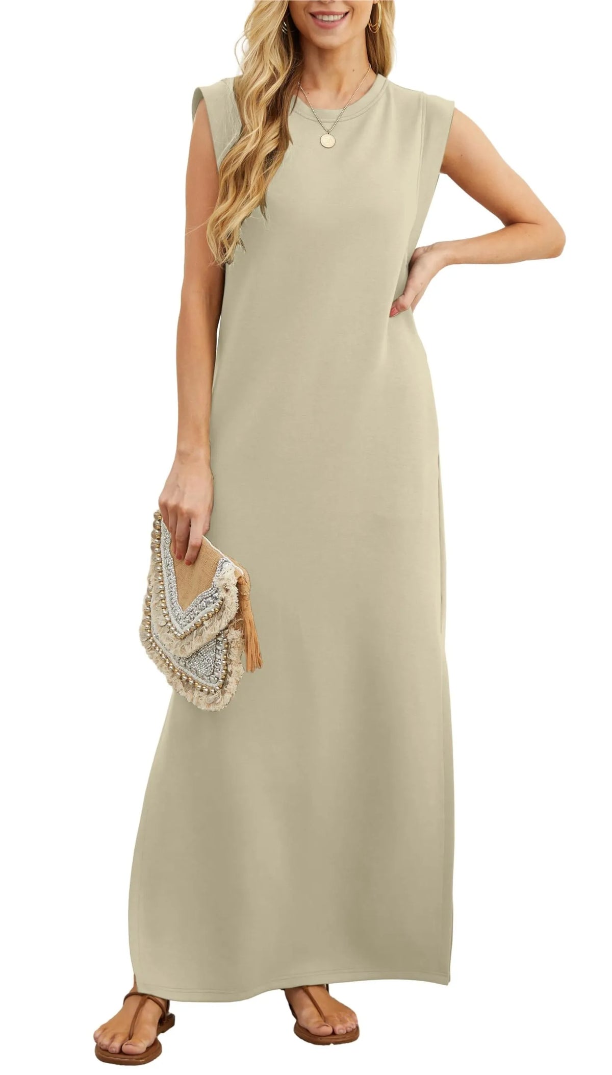 Whitney | Cozy Pocket Maxi Dress
