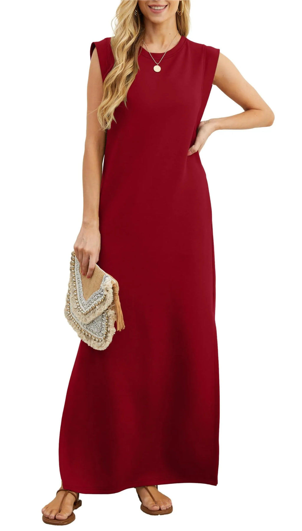 Whitney | Cozy Pocket Maxi Dress