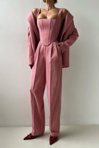 Valentina | Women's Three-Piece Set with Double-Breasted Blazer