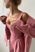 Valentina | Women's Three-Piece Set with Double-Breasted Blazer