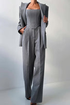 Valentina | Women's Three-Piece Set with Double-Breasted Blazer