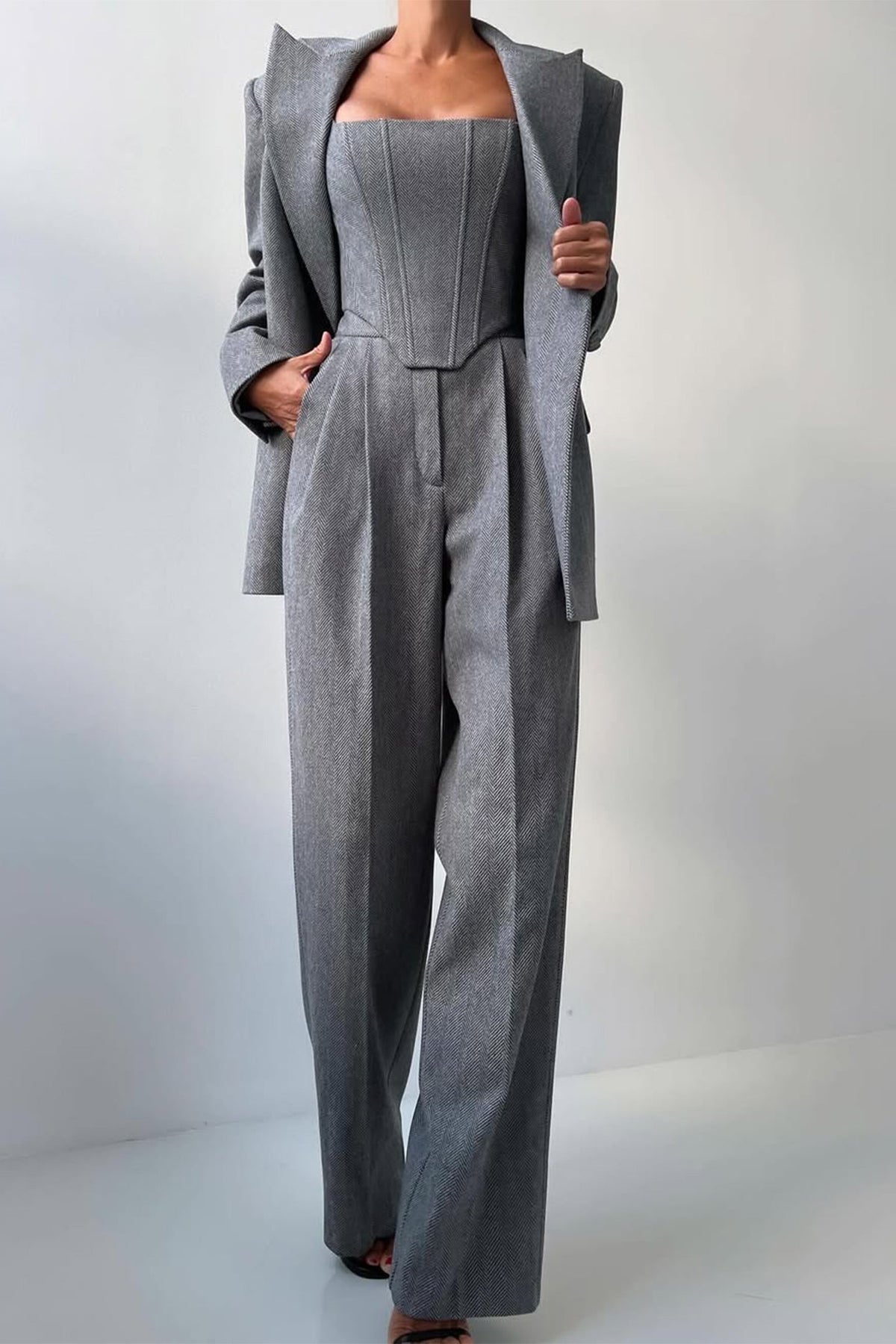 Valentina | Women's Three-Piece Set with Double-Breasted Blazer