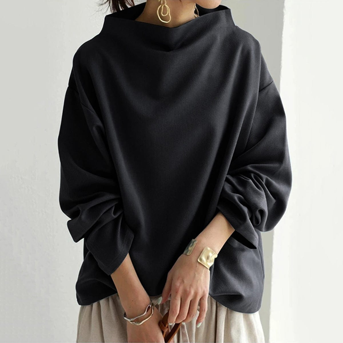 Everleigh | High-Neck Knit Top