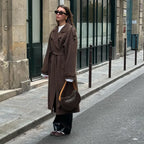 Charlie | Wool-Blend Belted Trench Coat