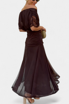 Fiona | Off-Shoulder Elegant Maxi Dress