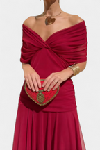 Fiona | Off-Shoulder Elegant Maxi Dress