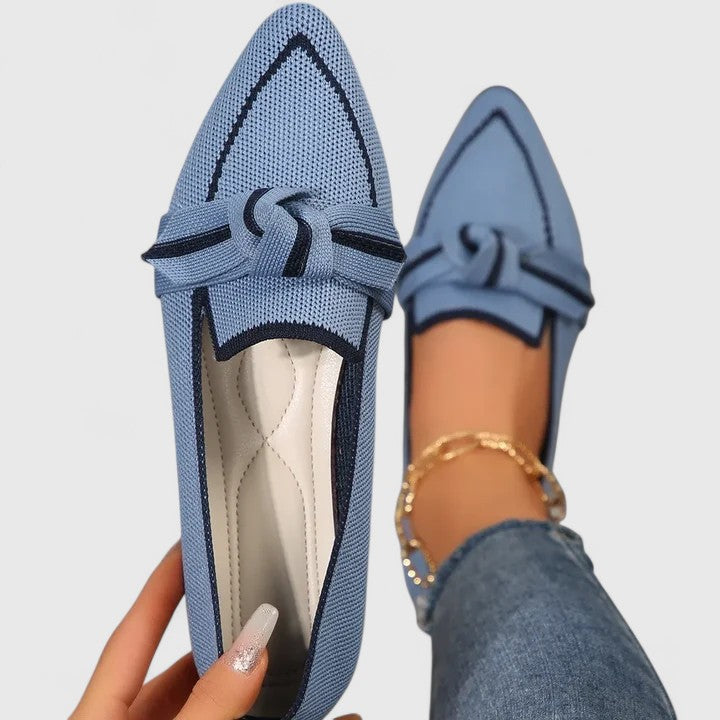 Brielle | Orthopedic Bow Detail Flat Loafers