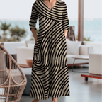 Marnie | Striped V-Neck Dress