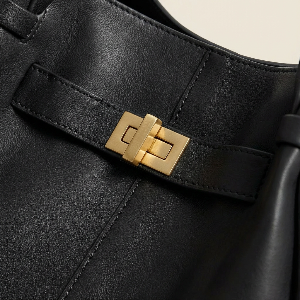 Lianne | Buckle Detail Structured Tote Bag