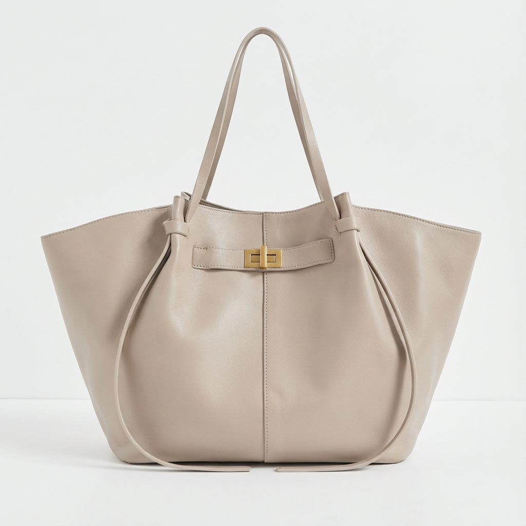 Lianne | Buckle Detail Structured Tote Bag