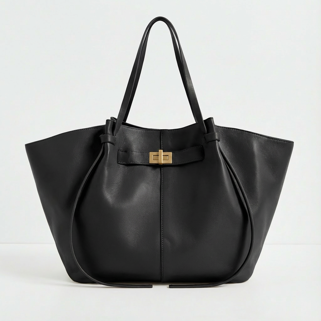 Lianne | Buckle Detail Structured Tote Bag