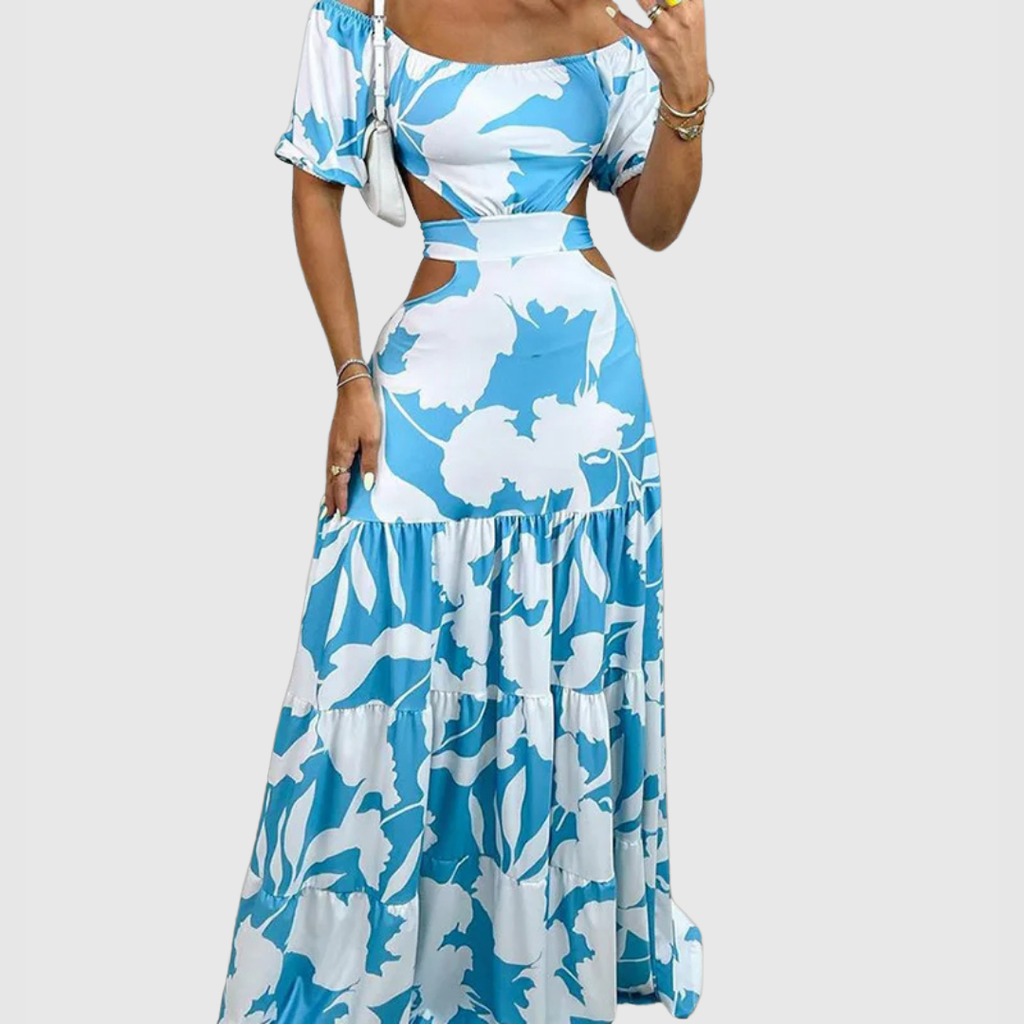 Everly | Off-Shoulder Tiered Maxi Dress