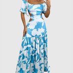 Everly | Off-Shoulder Tiered Maxi Dress