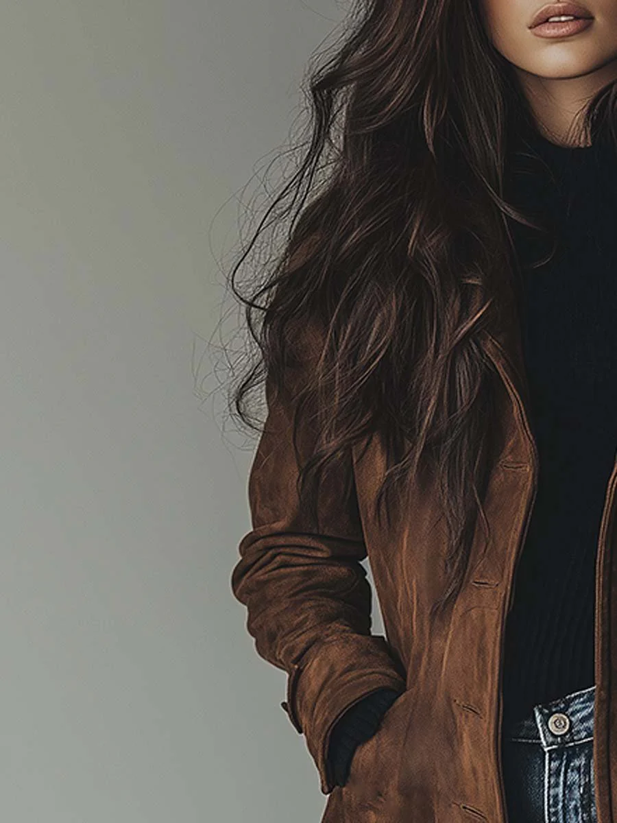 Priscilla | Suede Trench Coat