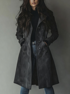 Priscilla | Suede Trench Coat