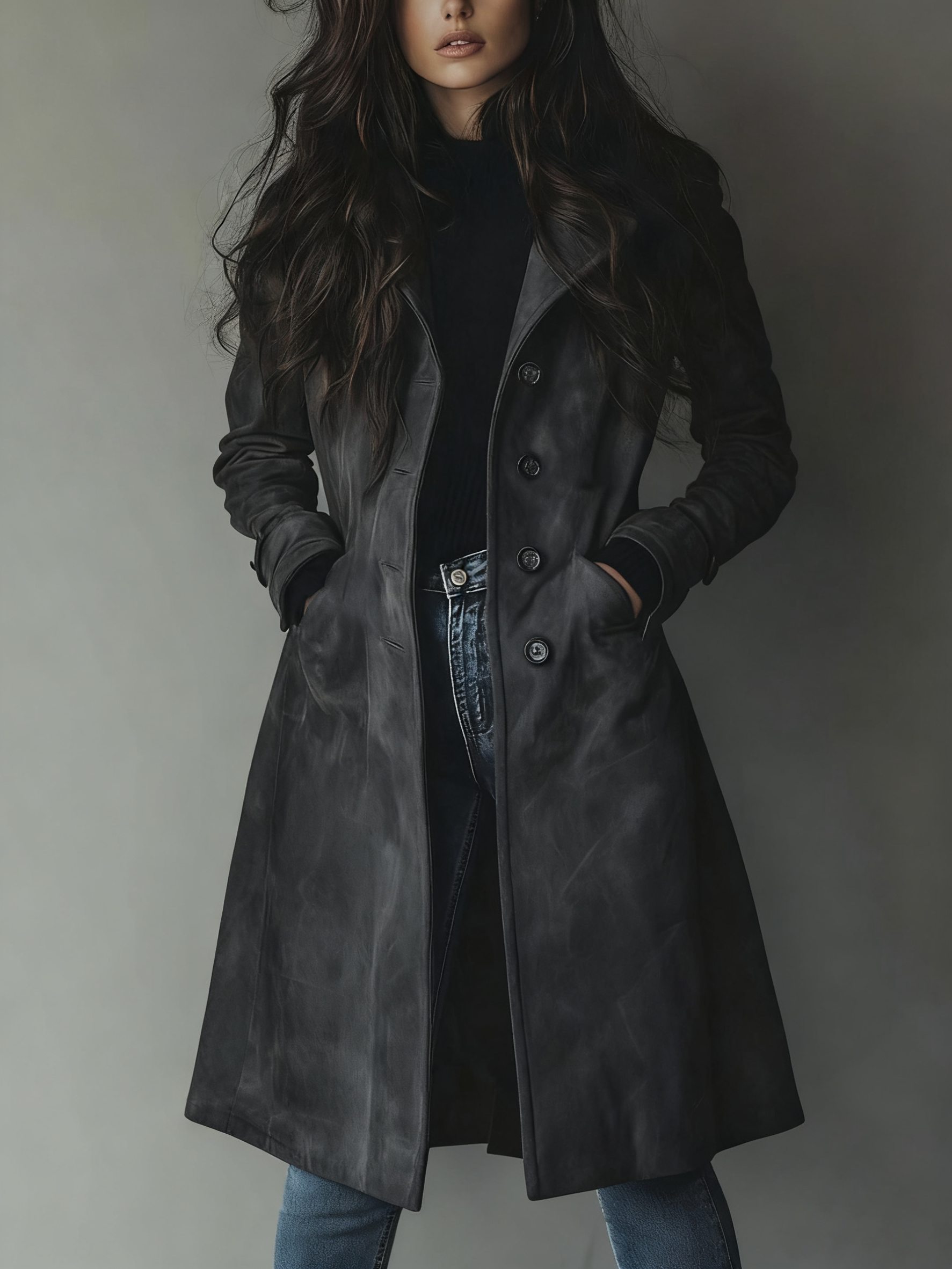 Priscilla | Suede Trench Coat