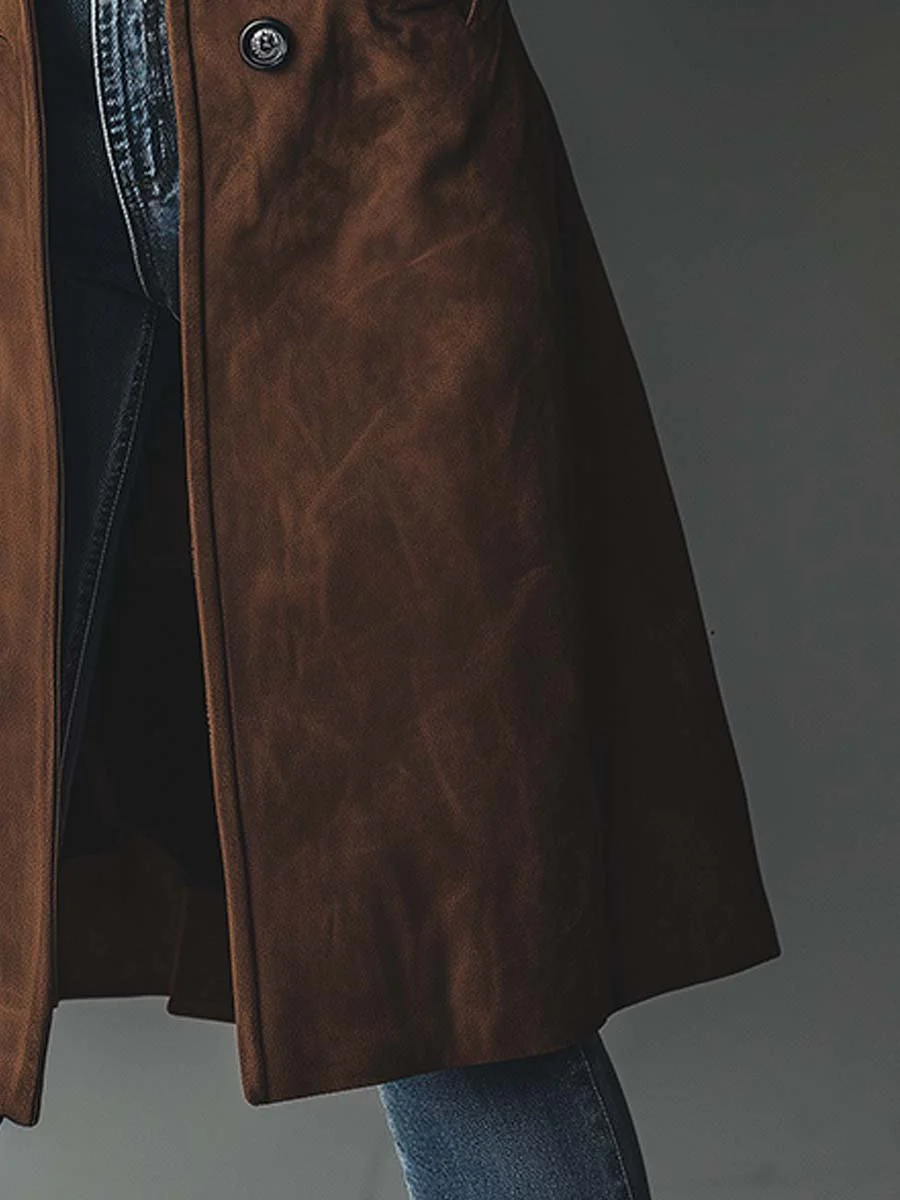 Priscilla | Suede Trench Coat