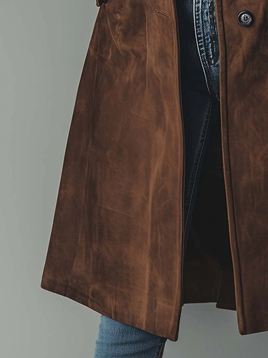 Priscilla | Suede Trench Coat